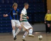 18 March 2007; Dean Lawrence, Shamrock Rovers, in action against Alan Lynch, Bohemians. eircom League of Ireland Under 21 Futsal League, Bohemians v Shamrock Rovers, National Basketball Arena, Tallaght, Dublin. Picture credit: Brian Lawless / SPORTSFILE