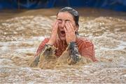 4 October 2014; Shauna Thornton, in the 'Hangin' Tough' section of the Tough Mudder 2014, Punchestown, Co. Kildare. Picture credit: Ramsey Cardy / SPORTSFILE