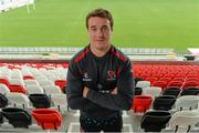 7 October 2014; Ulster's Rob Herring after a press conference ahead of their side's Guinness PRO12, Round 6, match against Glasgow Warriors on Saturday. Kingspan Stadium, Ravenhill Park, Belfast, Co. Antrim. Picture credit: Oliver McVeigh / SPORTSFILE