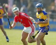 1 April 2007; Alan Markham, Clare, in action against Niall McCarthy, Cork. Allianz National Hurling League, Division 1A Round 5, Clare v Cork, Cusack Park, Ennis, Co. Clare. Picture credit: Kieran Clancy / SPORTSFILE