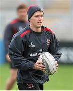 10 October 2014; Ulster's Craig Gilroy during the captain's run ahead of their side's Guinness PRO12, Round 6, match against Glasgow Warriors on Saturday. Kingspan Stadium, Ravenhill Park, Belfast, Co. Antrim. Picture credit: John Dickson / SPORTSFILE