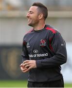 10 October 2014; Ulster's Ian Humphreys during the captain's run ahead of their side's Guinness PRO12, Round 6, match against Glasgow Warriors on Saturday. Kingspan Stadium, Ravenhill Park, Belfast, Co. Antrim. Picture credit: John Dickson / SPORTSFILE