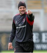 10 October 2014; Ulster's Jared Payne during the captain's run ahead of their side's Guinness PRO12, Round 6, match against Glasgow Warriors on Saturday. Kingspan Stadium, Ravenhill Park, Belfast, Co. Antrim. Picture credit: John Dickson / SPORTSFILE