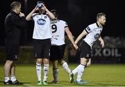 10 October 2014; Stephen O'Donnell, Dundalk, comes on as a substitute for Patrick Hoban. SSE Airtricity League Premier Division, Athlone Town v Dundalk. Athlone Town Stadium, Athlone, Co. Westmeath. Picture credit: David Maher / SPORTSFILE