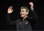 10 October 2014; Stephen Kenny, Dundalk manager, at the end of the game. SSE Airtricity League Premier Division, Athlone Town v Dundalk. Athlone Town Stadium, Athlone, Co. Westmeath. Picture credit: David Maher / SPORTSFILE