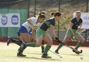 8 April 2007; Bridget McKeever, Ireland, dribbles past Simone Berrino, Italy, on her way to scoring her side's first goal. Women's Hockey International, Ireland v Italy, UCD Hockey Stadium, Belfield, Dublin. Picture credit: Brendan Moran / SPORTSFILE