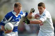 8 April 2007; Brian McDonald, Laois, in action against Eamonn Callaghan, Kildare. Allianz National Football League, Division 1B, Round 7, Kildare v Laois, St. Conleth's Park, Newbridge, Co. Kildare. Picture credit: Brian Lawless / SPORTSFILE