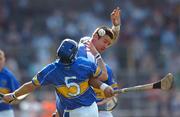 8 April 2007; Dan Shanahan, Waterford, in action against Benny Dunne, Tipperary. Allianz Hurling League Quarter Final, Division 1, Waterford v Tipperary, Nowlan Park, Kilkenny. Picture credit: David Maher / SPORTSFILE