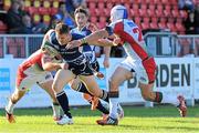 11 October 2014; Sam Coghlan Murray, Leinster A, attempts to break through the Plymouth Albion defence. British & Irish Cup, Round 1, Plymouth Albion v Leinster A. Brickfields, Plymouth, England. Picture credit: David J Blanks / SPORTSFILE