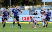 11 October 2014; Tom Farrell, Leinster A, breaks through the Plymouth Albion defence. British & Irish Cup, Round 1, Plymouth Albion v Leinster A. Brickfields, Plymouth, England. Picture credit: Tristan Potter / SPORTSFILE