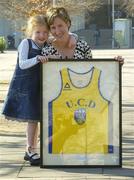 5 April 2007; Catherina McKiernan with her five year old daughter Deirbhile at the presentation of an Honorary Lifetime Membership of the UCD Athletics Club. University College Dublin, Belfield, Dublin. Picture credit: Matt Browne / SPORTSFILE