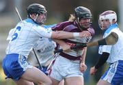 9 March 2007; Peter O'Brien, NUI Galway, in action against John Walsh, DIT Galway. Ulster Bank Fitzgibbon Cup Semi-Final, Dublin Institute of Technology v National University of Ireland, Galway, Carlow IT Grounds, Carlow. Photo by Sportsfile