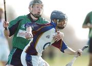 9 March 2007; Alan Egan, UL, in action against Alan Byrne, Limerick IT. Ulster Bank Fitzgibbon Cup Semi-Final, Limerick Institute of Technology v University of Limerick, Carlow IT Grounds, Carlow. Photo by Sportsfile