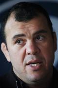 10 April 2007; Leinster head coach Michael Cheika speaking at a press conference ahead of their Magners League game against the Newport Gwent Dragons. Old Wesley Bar, Donnybrook, Dublin. Picture credit: Pat Murphy / SPORTSFILE