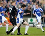 10 April 2007; Darren King, Newry City, in action against Peter Thompson, Linfield. Carnegie Premier League, Newry City v Linfield, The Showgrounds, Newry, Co. Down. Picture credit: Oliver McVeigh / SPORTSFILE