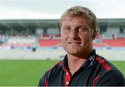 14 October 2014; Ulster's Franco Van Der Merwe after a press conference ahead of their European Rugby Champions Cup 2014/15, Pool 3, Round 1, game against Leicester Tigers on Saturday. Ulster Rugby Press Conference, Kingspan Stadium, Ravenhill Park, Belfast, Co. Antrim. Picture credit: Oliver McVeigh / SPORTSFILE