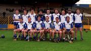 21 November 1999; The Connacht team ahead of the Interprovincial Railway Cup Hurling Championship Final match between Connacht and Munster at Semple Stadium in Thurles, Tipperary. Photo by Damien Eagers/Sportsfile