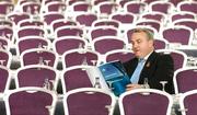 13 April 2007; GAA President Nickey Brennan takes time out to look at the Annual Report before the start of the 2007 GAA Annual Congress. Hotel Kilkenny, Kilkenny. Picture credit: Matt Browne / SPORTSFILE