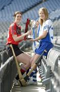 16 April 2007; Division 2 captains Sally O'Grady, Waterford, right, and Teresa McGowan, Down, at a photocall ahead of the Camogie Division 2 and 3 National League finals. Croke Park, Dublin. Picture credit: Pat Murphy / SPORTSFILE