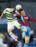 20 April 2007; Brian Shelley, Drogheda United, in action against Tadhg Purcell, Shamrock Rovers. eircom League Premier Division, Shamrock Rovers v Drogheda United, Tolka Park, Dublin. Photo by Sportsfile