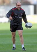 24 October 2014; Ulster's Rory Best during the captain's run ahead of their European Rugby Champions Cup 2014/15, Pool 3, Round 2, game against RC Toulon on Saturday. Ulster Rugby Captain's Run, Kingspan Stadium, Ravenhill Park, Belfast, Co. Antrim. Picture credit: John Dickson / SPORTSFILE