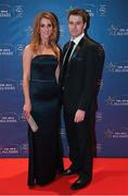 24 October 2014; Stephen and Lindsay Andrews at the GAA GPA All-Star Awards 2014, sponsored by Opel, in the Convention Centre, Dublin. Photo by Sportsfile