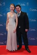 24 October 2014; Paul Collins and Dr Selga Medenieks at the GAA GPA All-Star Awards 2014, sponsored by Opel, in the Convention Centre, Dublin. Photo by Sportsfile