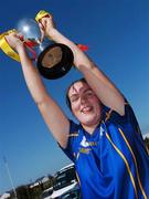 18 April 2007; Grainne Dunne captain of St. Leo's, Carlow. Pat The Baker Post Primary Schools All-Ireland Senior A Finals, St. Leo's, Carlow v Loreto, Fermoy, Cork, Leahy Park, Cashel, Co. Tipperary. Picture credit: David Maher / SPORTSFILE