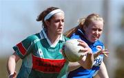18 April 2007; Sharon Whelton, Sacred Heart, Clonakilty, Cork, in action against Lisa Kelly, St. Joseph's, Rochfortbridge, Westmeath. Pat The Baker Post Primary Schools All-Ireland Senior B Finals, Sacred Heart, Clonakilty, Cork v St. Joseph's, Rochfortbridge, Westmeath, Leahy Park, Cashel, Co. Tipperary. Picture credit: David Maher / SPORTSFILE