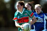 18 April 2007; Marie O'Donovan, Sacred Heart, Clonakilty, Cork, in action against Leanne Hendley, St. Joseph's, Rochfortbridge, Westmeath. Pat The Baker Post Primary Schools All-Ireland Senior B Finals, Sacred Heart, Clonakilty, Cork v St. Joseph's, Rochfortbridge, Westmeath, Leahy Park, Cashel, Co. Tipperary. Picture credit: David Maher / SPORTSFILE