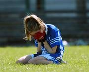 18 April 2007; A dejected Aoife Hyland, St. Joseph's, Rochfortbridge, Westmeath after defeat to the Sacred Heart, Clonakilty, Cork. Pat The Baker Post Primary Schools All-Ireland Senior B Finals, Sacred Heart, Clonakilty, Cork v St. Joseph's, Rochfortbridge, Westmeath, Leahy Park, Cashel, Co. Tipperary. Picture credit: David Maher / SPORTSFILE