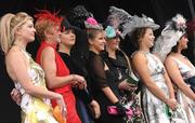 24 April 2007; Finalists on stage in the Best Dressed Lady competition. Punchestown National Hunt Festival, Punchestown Racecourse, Co. Kildare. Photo by Sportsfile
