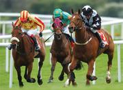 24 April 2007; Charlies First, no. 13, with Barry Geraghty up, on their way to winning the Evening Herald Handicap Hurdle ahead of eventual second, On The Net, left, with Martin Ferris up, and eventual third Baily Breeze, centre, with Patrick Flood up. Punchestown National Hunt Festival, Punchestown Racecourse, Co. Kildare. Photo by Sportsfile