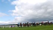 25 April 2007; Phantom Lad, with Robbie Power up, leads the field first time round, on their way to winning the AON Hurdle. Punchestown National Hunt Festival, Punchestown Racecourse, Co. Kildare. Picture credit: Brian Lawless / SPORTSFILE