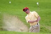 25 April 2007; Ciaran McKenna, of Patrician Academy, Mallow, Co. Cork, who finished second to Royal Belfast Academical Institute, chips out of a bunker at the Irish Schools Golf Strokeplay Championship. Lucan Golf Club, Co. Dublin. Picture credit: Brendan Moran / SPORTSFILE