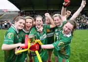 24 April 2007; St. Catherines, Armagh, players celebrate after the game with the cup. Pat the Baker Post Primary Schools All-Ireland Junior C Finals, Ballinamore Post Primary, Leitrim v St. Catherines, Armagh, Kingspan Breffni Park, Co. Cavan. Picture credit: Oliver McVeigh / SPORTSFILE