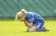 25 April 2007; Annie McMonigle, Intermediate School, Killorglin, Kerry, shows her disapointment at the final whistle. Pat the Baker Post Primary Schools All-Ireland Junior A Finals, St. Mary's Edenderry, Offaly v Intermediate School, Killorglin, Kerry, Gaelic Grounds, Co. Limerick. Picture credit: Pat Murphy / SPORTSFILE
