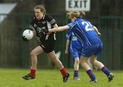 25 April 2007; Emma Dalton, St. Mary's Edenderry, Offaly, in action against Seodhna Cronin, Intermediate School, Killorglin, Kerry. Pat the Baker Post Primary Schools All-Ireland Junior A Finals, St. Mary's Edenderry, Offaly v Intermediate School, Killorglin, Kerry, Gaelic Grounds, Co. Limerick. Picture credit: Pat Murphy / SPORTSFILE