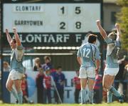 28 April 2007; Garryowen players celebrate at the end of the game. AIB League Division 1 Semi-Final, Clontarf v Garryowen, Castle Avenue, Clontarf, Dublin. Photo by Sportsfile