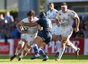 26 October 2014; Mike McCarthy, Leinster, is tackled by Romain Cabannes, Castres. European Rugby Champions Cup 2014/15, Pool 2, Round 2, Castres Olympique v Leinster. Stade Pierre Antoine, Castres, France. Picture credit: Stephen McCarthy / SPORTSFILE