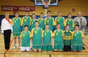 9 May 2007; The St. Patrick's Castleisland team. Schools Basketball Second Year Finals, B Boys Final, St. Mary's, Galway v St. Patrick's Castleisland, Kerry, National Basketball Arena, Tallaght, Dublin. Picture credit: Brian Lawless / SPORTSFILE