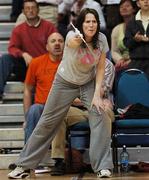 9 May 2007; St. Mary's coach Fiona McCallion. Schools Basketball Second Year Finals, B Boys Final, St. Mary's, Galway v St. Patrick's Castleisland, Kerry, National Basketball Arena, Tallaght, Dublin. Picture credit: Brian Lawless / SPORTSFILE