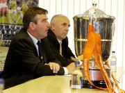 9 May 2007; Tom Daly and Danny Murphy at the official launch of the 2007 Ulster Senior Football Championship. Bank of Ireland Headquarters, Donegal Square South, Belfast. Picture credit: Michael Cullen / SPORTSFILE