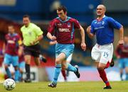 12 May 2007; Ollie Cahill, Drogheda United, in action against Brian Shelley, Linfield. Setanta Sports Cup Final, Linfield v Drogheda United, Windsor Park, Belfast, Co. Antrim. Photo by Sportsfile