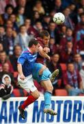12 May 2007; Shane Robinson, Drogheda United, in action against Timothy McCann, Linfield. Setanta Sports Cup Final, Linfield v Drogheda United, Windsor Park, Belfast, Co. Antrim. Photo by Sportsfile
