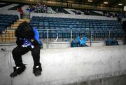 12 May 2007; A Linfield fan dressed as a Gorilla, holds his head in his hands at the final whistle. Setanta Sports Cup Final, Linfield v Drogheda United, Windsor Park, Belfast, Co. Antrim. Picture credit: Russell Pritchard / SPORTSFILE