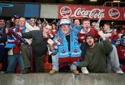 12 May 2007; Drogheda United fans celebrate at the final whistle. Setanta Sports Cup Final, Linfield v Drogheda United, Windsor Park, Belfast, Co. Antrim. Picture credit: Russell Pritchard / SPORTSFILE