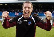 12 May 2007; Drogheda United captain Declan O'Brien celebrates at the end of the game. Setanta Sports Cup Final, Linfield v Drogheda United, Windsor Park, Belfast, Co. Antrim. Photo by Sportsfile