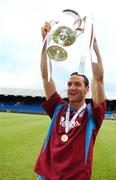 12 May 2007; Drogheda United's Eamon Zayed celebrates with the Setanta Sports Cup at the end of the game. Setanta Sports Cup Final, Linfield v Drogheda United, Windsor Park, Belfast, Co. Antrim. Photo by Sportsfile