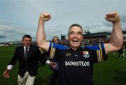 13 May 2007; The Longford Chairman Martin Shelly rushes in to congratulate manager Luke Dempsey. Bank of Ireland Leinster Senior Football Championship, Longford v Westmeath, Pearse Park, Longford. Picture credit: Ray McManus / SPORTSFILE
